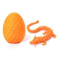 3D Printed Dragon in Egg, Full Articulated Dragon Crystal Dragon with Dragon Egg, Flexible Joints Home Decor Executive Desk Toys, 5-INCH Dragon Egg 12-INCH Dragon