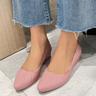 Women's Wedge Sandals Wedge Heels Jellies Shoes Outdoor Daily Solid Color Plaid Wedge Heel Pointed Toe Elegant Casual Minimalism PVC Loafer Pink Blue Beige