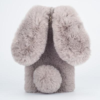 Phone Case For Samsung Galaxy S24 S23 S22 S21 Ultra Plus A34 A54 A32 A52 Back Cover Dustproof Fluffy Shockproof Rabbit Plush TPU