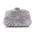 Women's Clutch Bags Polyester Party / Evening Bridal Shower Wedding Party Chain Silver Black Almond