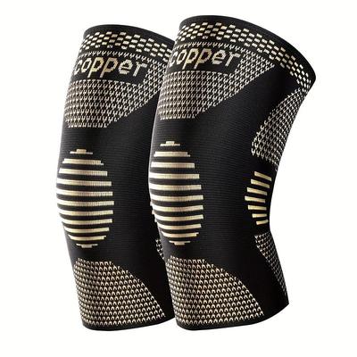 1pc Copper Knee Braces For Knee - Knee Brace,Knee Compression Sleeves Support For Men Women - Knee Pads For Running, Meniscus Tear, ACL, Arthritis, Joint, Working Out