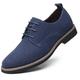 Men's Oxfords Retro Formal Shoes Suede Shoes Walking Casual Daily Faux Leather Comfortable Booties / Ankle Boots Loafer Black Blue Brown Spring Fall