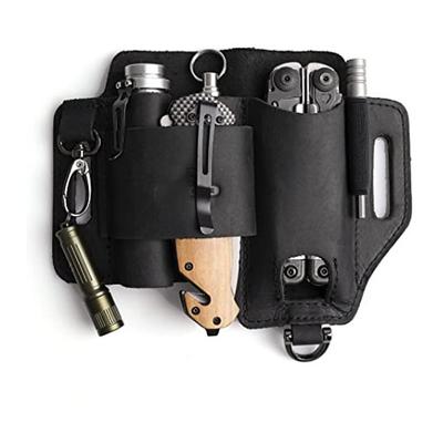 1pc Multitool Sheath, Genuine Leather Waist Bag Fanny Bag for Work And Daily Use, Gifts For Men, Secure And Convenient Tool Holder, Accessories Storage Bag, Outdoor Multitool Kits for Fishing Hunting