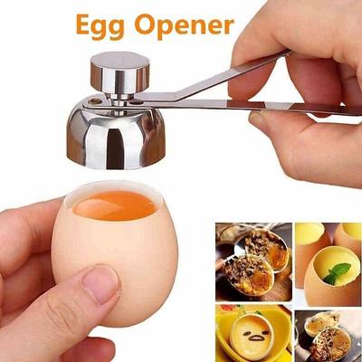 Egg Topper Cutter, Stainless Steel Egg Opener Eggshell Cutter Kitchen Remover Tool For Raw/Soft Hard Boiled Egg