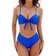 Women's Swimwear Bikini Normal Swimsuit 2 Piece Plain Beach Wear Holiday Bathing Suits