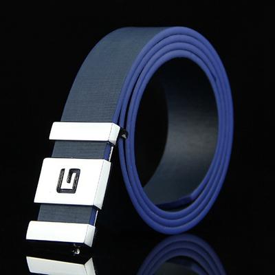 Men's Faux Leather Belt Casual Belt Black Blue Faux Leather leatherette Fashion Party Work Solid Color Office / Career Daily Wear