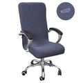 Waterproof Computer Office Chair Cover Stretch Rotating Gaming Seat Slipcover Elastic Corn Kernels Black Solid Color Soft Durable Washable