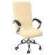 Waterproof Computer Office Chair Cover Stretch Rotating Gaming Seat Slipcover Elastic Corn Kernels Black Solid Color Soft Durable Washable