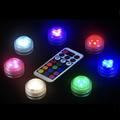 Outdoor Mini Submersible Light RGB LED Underwater Pond Candle Lamp IP68 Dimmable Pond Swimming Pool Decoration Lighting With Remote Control