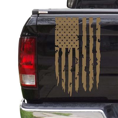 American USA Flag Truck Tailgate Vinyl Decal Car Sticker Compatible with Most Pickup Trucks and Most Vehicles