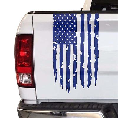 American USA Flag Truck Tailgate Vinyl Decal Car Sticker Compatible with Most Pickup Trucks and Most Vehicles