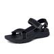 Men's Sandals Slippers Fashion Sandals Beach Slippers Casual Beach Daily Canvas Breathable Magic Tape Black Grey Black Rainbow Color Block Summer Spring