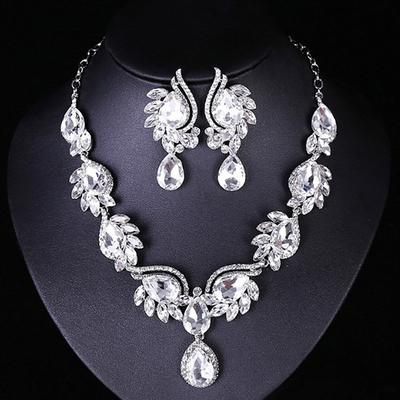Bridal Jewelry Sets Two-piece Suit Alloy Earrings Women's irregular Jewelry Set For Wedding Festival dress to impress 2025