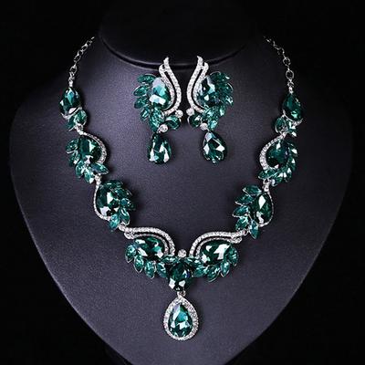 Bridal Jewelry Sets Two-piece Suit Alloy Earrings Women's irregular Jewelry Set For Wedding Festival dress to impress 2025