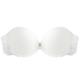 Women's Bras Bralettes Tube Bra Strapless Demi Cup Solid Color V Neck Stretchy Breathable Invisible Casual Daily Nylon White / 1 PC