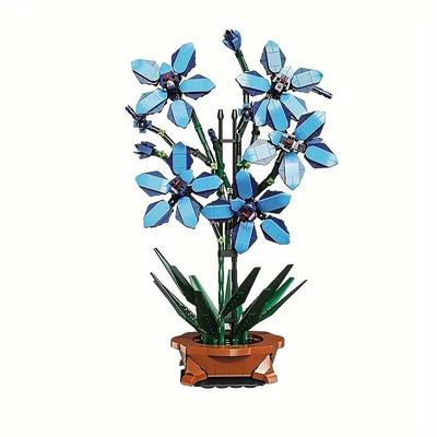 1097pcs Orchid Building Blocks Creative Plant Series Decorative Toys Plant Bonsai Series Home Decor Gifts For Adults