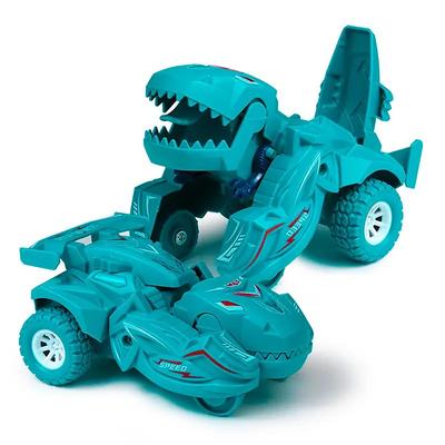 Impact Deformed Dinosaur Toy Car Inertia Car Crash Resistant and Rotatable Racing Boy Toy Car Children's Gift