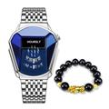 Luxury Men's Quartz Watch Hoursly Trend Cool Men's Wrist Watch Stainless Steel Technology Fashion Quartz Wrist Watch For Men Relogio Masculino