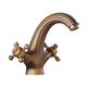 Bathroom Sink Faucet,Classic Electroplated / Painted Finishes Centerset Two Handles One Hole Bath Taps