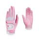 1 Pair PGM Professional Golf Gloves Women's Superfiber Lycra Gloves Breathable Non-slip Gloves Club Swing Training Gloves