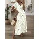 Women's Casual Dress Summer Dress Floral Leaf Split Print V Neck Long Dress Maxi Dress Streetwear Maxi Street Holiday Short Sleeve Loose Fit Royal Blue Blue Green Summer S M L XL XXL