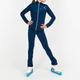 Figure Skating Jacket with Pants Women's Girls' Ice Skating Leggings Outfits Top Black Blue Spandex High Elasticity Training Competition Skating Wear Handmade Long Sleeve Ice Skating Figure Skating