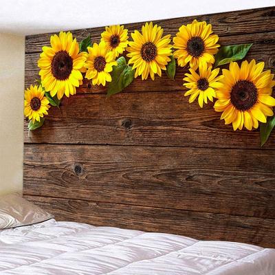 Wall Tapestry Art Decor Blanket Curtain Picnic Tablecloth Hanging Home Bedroom Living Room Dorm Decoration Polyester Sunflower Beauty Views