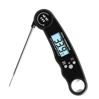 Instant Read Meat Thermometer Kitchen Thermometer Waterproof Ultra Fast Digital Display Food Water Milk Thermometer for Outdoor Cooking BBQ and Kitchen Temperature Tester Household Tool