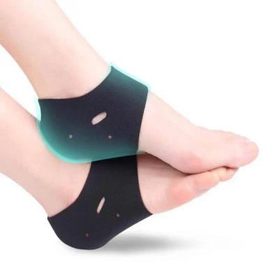 2pcs Adjustable Heel Protection Socks for Pain Relief - Breathable Pads for Men and Women, Perfect for Plantar Fasciitis, Heel Spur, and Foot Recovery Support