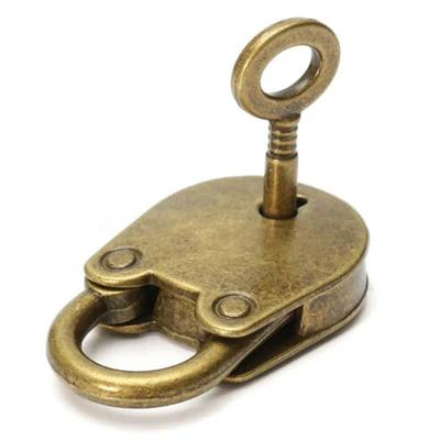 Metal Mini Old Vintage Lock With Key Padlocks