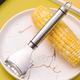 1pc, Corn Planer, Corn Stripper, Stainless Steel Corn Cob Stripper, Household Corn Peeler, Reusable Corn Thresher, Creative Corn Stripper, Multifunctional Peeler For Kitchen, Corn Cobber Tools