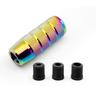 Universal 9.5cm Non-Slip Aluminum Knurled Shift Knob - M8 M10 M12 GM Manual Transmission - Matte JDM Shift Lever Knob