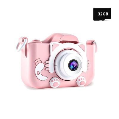 Mini Camera Kids Digital Camera Cat Toy HD Camera for Kids Educational Toy Children's Camera Toys Camera For Boy Girl Best Gift