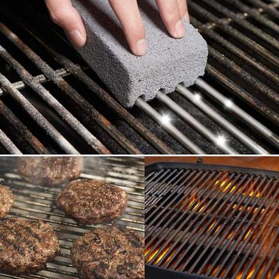 1pc BBQ Grill Cleaning Brick - Effortlessly Remove Grease Stains from BBQ Racks Tools - Kitchen Decorating Gadget
