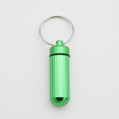 Mini Pill Bottle Charm Key Ring - Waterproof Metal Keychain - Portable amp; Creative Fashion Keychain