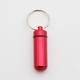 Mini Pill Bottle Charm Key Ring - Waterproof Metal Keychain - Portable amp; Creative Fashion Keychain