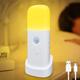 LED Motion Sensor Night Light USB Rechargeable Dimmable LED Light Portable Motion Activated Night Lamp For Living Room Bedroom Hallway Lighting