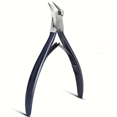 Stainless Steel Toenail Clippers with Sharp Pointed Tip for Ingrown and Thick Nails - Wide Jaw Podiatry Care Tool