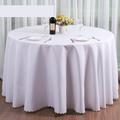 Round Tablecloths Fabric Table Cover Linens for Wedding Party Polyester Reception Banquet Events Kitchen Dining