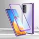 Phone Case For Samsung Galaxy S24 S23 S22 S21 S20 Plus Ultra Note 20 Ultra Full Body Case Magnetic Adsorption Full Body Protective Double Sided Camera Lens Protector Transparent Tempered Glass Metal