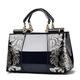 Women's Handbag Top Handle Bag PU Leather Daily Going out Embossed Flower Wine Black White