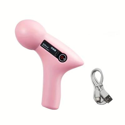 Mini Model Rechargeable Portable Vibrator Massager 4-speed Adjustment USB Type-C Rechargeable Fascia Gun Electric Massage Wand Muscle Relaxation Massager
