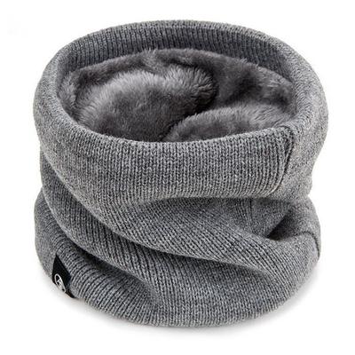 Warm And Coldproof Autumn And Winter All-match Knitted Plus Velvet Knitted Neck Scarf Multi-functional Mask