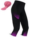 21Grams Women's Cycling 3/4 Tights Cycling Shorts Bike Shorts Bike 3/4 Tights Bottoms Mountain Bike MTB Road Bike Cycling Sports 3D Pad Breathable Quick Dry Moisture Wicking Yellow Pink Spandex