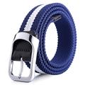 Men's Canvas Belt Braided Belts Black White Polyester Alloy Stripe Daily Wear Going out Weekend