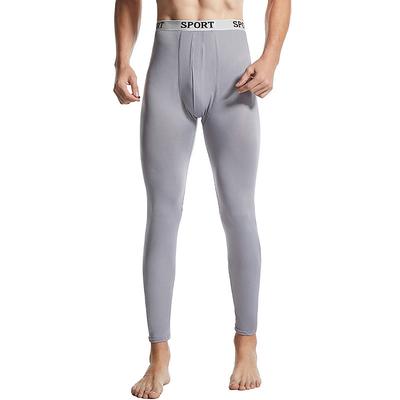 Men's Long Johns Thermal Underwear Thermal Pants Plain Stylish Casual Comfort Home Daily Polyester Comfort Pant Summer Spring Black White