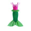 The Little Mermaid Little Mermaid Mermaid Tail Aqua Princess Dress Theme Party Costume Girls' Movie Cosplay Cosplay Halloween Blue Green Halloween Carnival Masquerade Dress