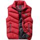 Men's Puffer Vest Gilet Quilted Vest Cardigan Outdoor Street Daily Going out Streetwear Sporty Fall Winter Pocket Full Zip Polyester Warm Breathable Solid Color Zipper Turndown Regular Fit Black