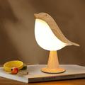 Magpie Night Light with Tri-color Touch Control Dimmable Cute Little Bird Night Light Rechargeable Aromatherapy Table Lamp for Bedroom Nursery Office Car Home Decor