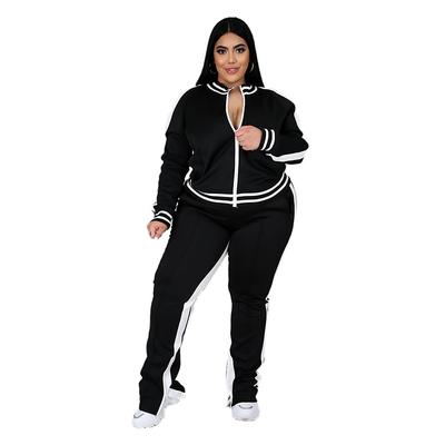 Women's Tracksuit Sweatsuit 2 Piece Athletic Winter Long Sleeve Thermal Warm Breathable Soft Fitness Running Jogging Sportswear Activewear Striped Black Yellow Light Green